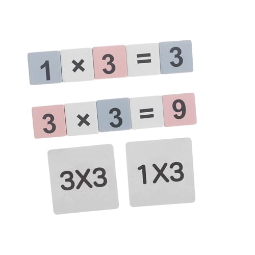 WOONEKY 1 Satz Mathe Lernspielzeug für Interaktive Multiplikations und Divisionsübung mit Zahlenwürfeln und Karten Brettspiel für Mathematische und Spaß Beim Lernen von WOONEKY