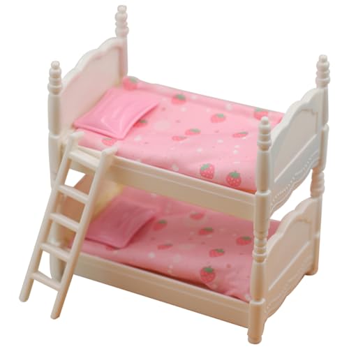 WOONEKY 1 Satz Mini Doppelstockbett Modell von Plastik Etagenbett für Puppenhaus Dekoration Geeignet für Schlafzimmer und Kinderzimmer Inspiriert die Kreativität WOONEKY 1 Satz Mini Doppelstockbett Modell von Plastik Etagenbett für Puppenhaus Dekoration Geeignet für Schlafzimmer und Kinderzimmer Inspiriert die Kreativität von WOONEKY