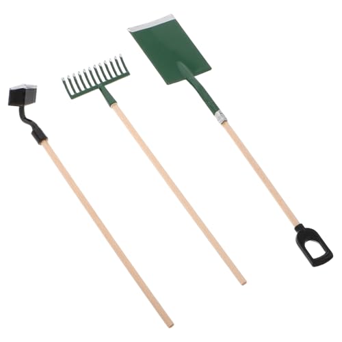 WOONEKY 1 Satz Miniatur Gartenwerkzeug Set Teiliges Set mit Schaufel Hacke und Rechen für Puppenhaus Dekoration für Schule und Kreative Spielumgebungen WOONEKY 1 Satz Miniatur Gartenwerkzeug Set Teiliges Set mit Schaufel Hacke und Rechen für Puppenhaus Dekoration für Schule und Kreative Spielumgebungen von WOONEKY