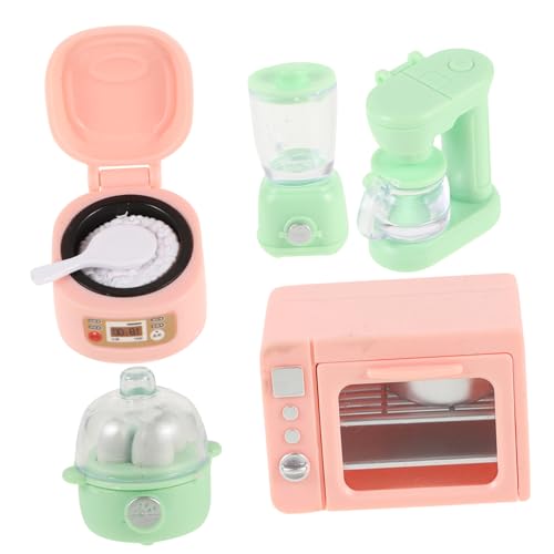 WOONEKY 1 Satz Miniatur Küchenzubehör für Puppenhäuser mit Kaffeemaschine Toaster und Mehr für Rollenspiele und Kreative Kinderküche WOONEKY 1 Satz Miniatur Küchenzubehör für Puppenhäuser mit Kaffeemaschine Toaster und Mehr für Rollenspiele und Kreative Kinderküche von WOONEKY