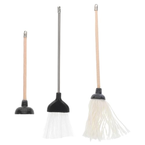WOONEKY 1 Satz Miniatur Set Reinigungswerkzeuge für Puppenhaus Mop Besen und Toilettenpömpel für Badezimmer Realistische Zubehörteile für Miniatur Dekoration und Szenen WOONEKY 1 Satz Miniatur Set Reinigungswerkzeuge für Puppenhaus Mop Besen und Toilettenpömpel für Badezimmer Realistische Zubehörteile für Miniatur Dekoration und Szenen von WOONEKY