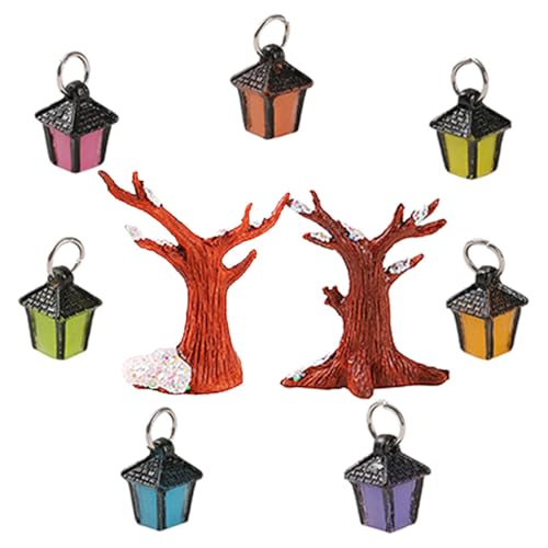 WOONEKY 1 Satz Miniaturbaum mit Mini Lichtern Modelle und Bäume für DIY Mikro Landschaften für Puppenhäuser und Dekorationen WOONEKY 1 Satz Miniaturbaum mit Mini Lichtern Modelle und Bäume für DIY Mikro Landschaften für Puppenhäuser und Dekorationen von WOONEKY