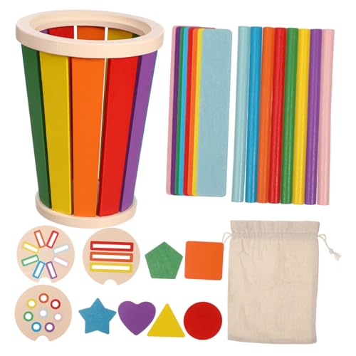 WOONEKY 1 Satz Montessori Formensortier aus Holz Farben und Formen Erkennungsspiel für Kleinkinder Lernspielzeug für Kreative Spielzimmer Aktivitäten WOONEKY 1 Satz Montessori Formensortier aus Holz Farben und Formen Erkennungsspiel für Kleinkinder Lernspielzeug für Kreative Spielzimmer Aktivitäten von WOONEKY
