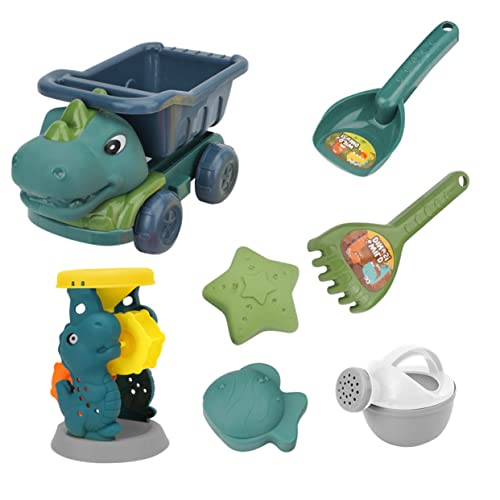 WOONEKY 1 Satz Sandspielzeug Set für Dinosaurier Engineering Truck Schaufel Teiliges Strandspielzeug für Kreatives Fantasie für Außenbereich von WOONEKY