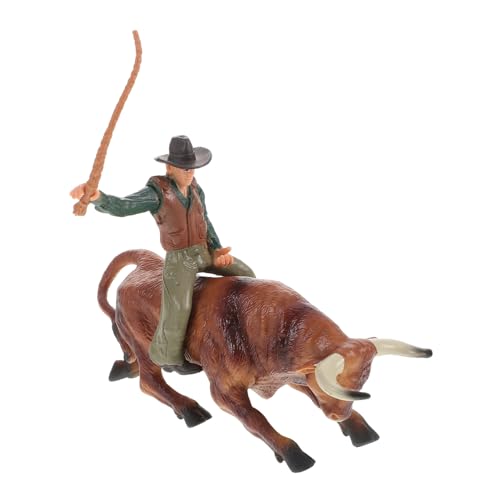 WOONEKY 1 Satz Stierkampf Modell Set Realistische Cowboy und Bullen Figurine aus Harz für Kreative Deko Party Zubehör Fotorequisiten für Western Themen WOONEKY 1 Satz Stierkampf Modell Set Realistische Cowboy und Bullen Figurine aus Harz für Kreative Deko Party Zubehör Fotorequisiten für Western Themen von WOONEKY