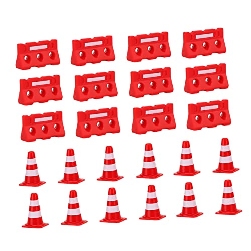 WOONEKY Lernspielzeug Für Kinder 1 Satz Straßenschild Barrikade Spielzeug Miniaturspielzeug Simulation Verkehrskegel Puzzle-Spielzeug von WOONEKY