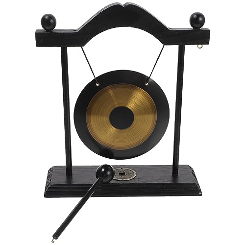 WOONEKY 1 Satz Vintage Brass Gong Dekoration mit Holzständer Chinesischer Feng Shui Tischgong als Stilvolles Wohnaccessoire und Geschenkidee für Freunde und Familie WOONEKY 1 Satz Vintage Brass Gong Dekoration mit Holzständer Chinesischer Feng Shui Tischgong als Stilvolles Wohnaccessoire und Geschenkidee für Freunde und Familie von WOONEKY
