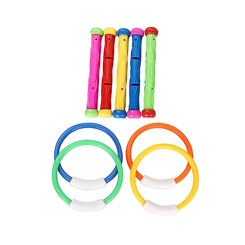WOONEKY 1 Satz Wasserspielzeug für Pool Tauchringe und Tauchstäbe Zufälligen Farben Langlebig für Schwimmtraining und Unterhaltung Zufällige Farbe Zufällige Farbe WOONEKY 1 Satz Wasserspielzeug für Pool Tauchringe und Tauchstäbe Zufälligen Farben Langlebig für Schwimmtraining und Unterhaltung Zufällige Farbe Zufällige Farbe von WOONEKY