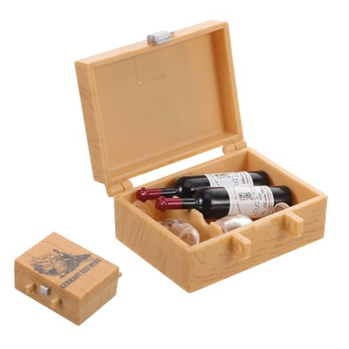 WOONEKY 1 Satz Wein und Goblets für Puppenhaus Elegantes Geschenkset mit Realistischen Details Kreative Projekte und Küchenzubehör für Dekorationen WOONEKY 1 Satz Wein und Goblets für Puppenhaus Elegantes Geschenkset mit Realistischen Details Kreative Projekte und Küchenzubehör für Dekorationen von WOONEKY