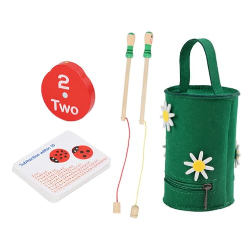 WOONEKY 1 Satz Zahlen Lernen mit Dem Montessori Zählspielzeug für Kognitive Entwicklung mit Stabilen Materialien für Vorschule und Kindergarten von WOONEKY