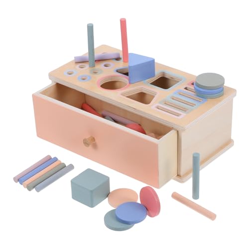 WOONEKY 1 Satz und Formsortierspiel für Kleinkinder Holzspielzeug zur Frühen Entwicklung von Feinmotorik und Problemlösungsfähigkeiten Geeignet für Jahre WOONEKY 1 Satz und Formsortierspiel für Kleinkinder Holzspielzeug zur Frühen Entwicklung von Feinmotorik und Problemlösungsfähigkeiten Geeignet für Jahre von WOONEKY
