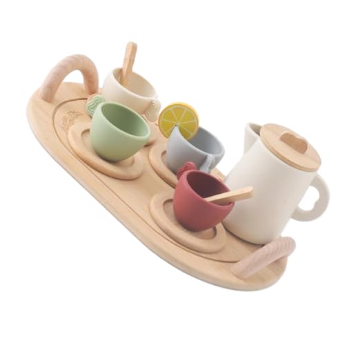 WOONEKY 1 Set Holz Nachmittagstee Spielzeug, Spielzeug, Tee Set Für Mädchen, Kinder Teespielzeug, Teezeit Spielset, Spielzeug Zur Zubereitung Von Nachmittagstee, Kinderspielzeug, WOONEKY 1 Set Holz Nachmittagstee Spielzeug, Spielzeug, Tee Set Für Mädchen, Kinder Teespielzeug, Teezeit Spielset, Spielzeug Zur Zubereitung Von Nachmittagstee, Kinderspielzeug, von WOONEKY