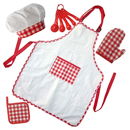 WOONEKY 1 Set Kinderkochschürze Küche Kleinkindschürze Und Kochmütze Kinderkochutensilien Kochmütze Und Schürze Für Kinder Mädchen Jungen Backschürze Kleinkindspielzeug Kochsets WOONEKY 1 Set Kinderkochschürze Küche Kleinkindschürze Und Kochmütze Kinderkochutensilien Kochmütze Und Schürze Für Kinder Mädchen Jungen Backschürze Kleinkindspielzeug Kochsets von WOONEKY