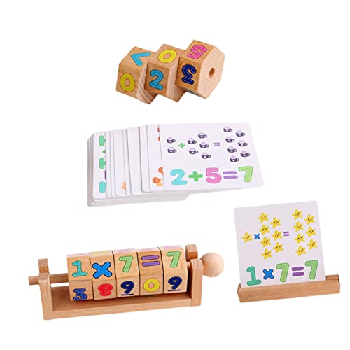 WOONEKY Entzückendes Mathematik-lernspielzeug Für Kinder Zahlenwürfel Aus Holz Addition Und Subtraktion Lernspielzeug Für Kleinkinder Spiel Für Kinder von WOONEKY