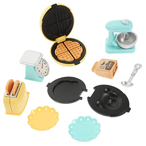 WOONEKY 1 Set Puppenhausherd, Mini Küchenbausatz, Spielzeug, Simuliertes Küchengeschirr Bausatz, Mikroszenen Spielzeug, Miniatur Spielzeug, Modellküchenspielzeug, Miniatur Küchengeschirr, von WOONEKY