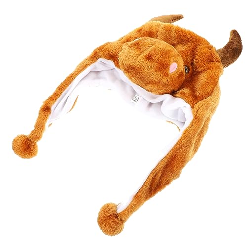 WOONEKY 1 Stück Lustiger Kuhhut Plüsch Tiermütze für Karneval Kostüm Party Cartoon Hut mit Beweglichen Ohren für Erwachsene und Einzigartiges Accessoire für Fotos und Cosplay WOONEKY 1 Stück Lustiger Kuhhut Plüsch Tiermütze für Karneval Kostüm Party Cartoon Hut mit Beweglichen Ohren für Erwachsene und Einzigartiges Accessoire für Fotos und Cosplay von WOONEKY