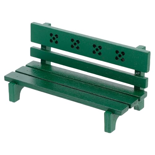 WOONEKY 1 Stück Miniature Park Bench Model für Puppenhaus Grünes Retro Möbelstück Simuliertes Szenen Dekorationszubehör für DIY Projekte und Puppenhausgestaltung WOONEKY 1 Stück Miniature Park Bench Model für Puppenhaus Grünes Retro Möbelstück Simuliertes Szenen Dekorationszubehör für DIY Projekte und Puppenhausgestaltung von WOONEKY