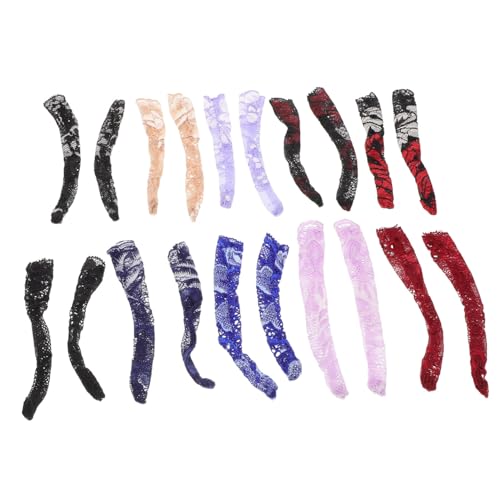 WOONEKY 10 Paare Puppen Strumpfhosen mit Spitzenrand Weiche und Bequeme Socken für Puppenverkleidung und Rollenspiele für Kreative Anlässe WOONEKY 10 Paare Puppen Strumpfhosen mit Spitzenrand Weiche und Bequeme Socken für Puppenverkleidung und Rollenspiele für Kreative Anlässe von WOONEKY