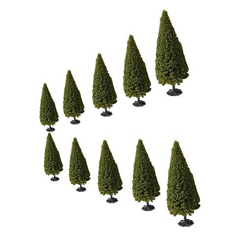 WOONEKY 10 STK. Teiliges Miniatur Kiefernbaum Modelle Lebensecht Gestaltete DIY Landschaftsdekoration Leichte Langlebige Kunststoff Figuren für Sandtisch und Mikro Landschaftsbau für WOONEKY 10 STK. Teiliges Miniatur Kiefernbaum Modelle Lebensecht Gestaltete DIY Landschaftsdekoration Leichte Langlebige Kunststoff Figuren für Sandtisch und Mikro Landschaftsbau für von WOONEKY