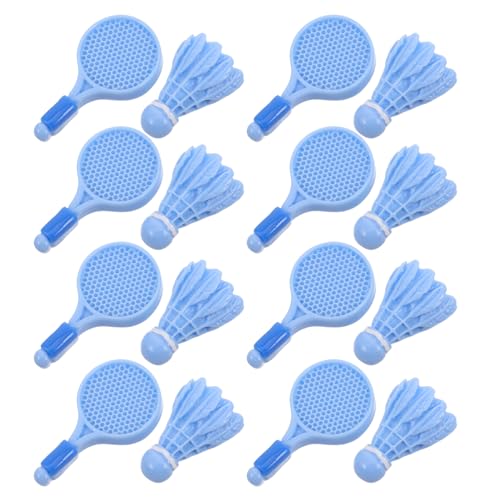 WOONEKY 10 Sätze Badminton Schläger Teilig für Puppenhaus Realistische Federbälle und Sport Zubehör für Kreatives und Dekorative Ihrem Zuhause WOONEKY 10 Sätze Badminton Schläger Teilig für Puppenhaus Realistische Federbälle und Sport Zubehör für Kreatives und Dekorative Ihrem Zuhause von WOONEKY