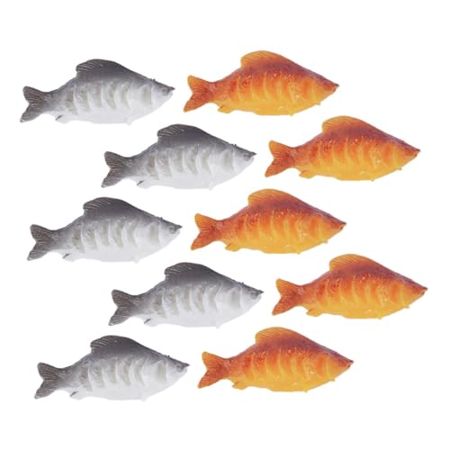 WOONEKY 10 Stück Mini Koi Fisch Modelle Realistische Miniatur Karpfen für Terrarien und Puppenhaus Dekoration Handgemachte Spielzeuge für Kreatives und Heimdeko WOONEKY 10 Stück Mini Koi Fisch Modelle Realistische Miniatur Karpfen für Terrarien und Puppenhaus Dekoration Handgemachte Spielzeuge für Kreatives und Heimdeko von WOONEKY