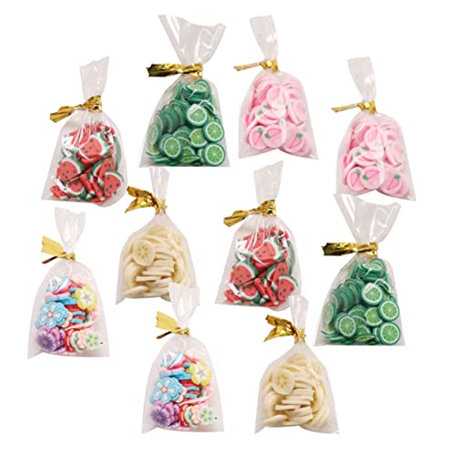 WOONEKY 10 Stück Miniatur Candy Modell Set für Puppenhaus Deko Realistische Essensspielzeuge für Miniaturküchen und Rollenspiele für Kreative Szenen und Kinderunterhaltung von WOONEKY