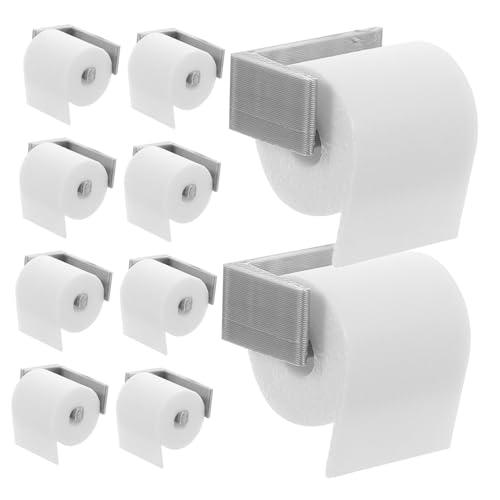 WOONEKY 10 Stück Miniaturisierte Puppenhaus Toilettenpapierrollen mit Halter Set Teiliges Set Realistische Badezimmeraccessoires für Puppenhausmöbel und Miniatur Papiertuchhalter WOONEKY 10 Stück Miniaturisierte Puppenhaus Toilettenpapierrollen mit Halter Set Teiliges Set Realistische Badezimmeraccessoires für Puppenhausmöbel und Miniatur Papiertuchhalter von WOONEKY
