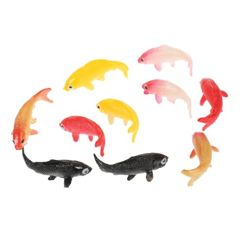 WOONEKY 10 Stück Modell, Aquarium Fisch Dekoration, Simulierter Kunstfisch, Kompaktes Aquarium, Kleine Fisch Dekoration, Aquarium Zubehör, Aquarium Dekoration, Kompakte Fischfigur von WOONEKY