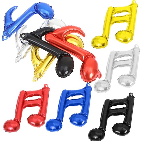 WOONEKY 10 Stück Musiknoten Folienballons Wiederverwendbare Aluminium Ballons für Musik Geburtstagsfeiern Partydekorationen mit Musikthema für Hochzeiten und Babypartys WOONEKY 10 Stück Musiknoten Folienballons Wiederverwendbare Aluminium Ballons für Musik Geburtstagsfeiern Partydekorationen mit Musikthema für Hochzeiten und Babypartys von WOONEKY