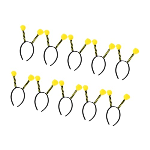 WOONEKY 10 Stück Teiliges Bienen Antennen Haarreif Leichtes Bequemes Stirnband mit Tierischen Fühlern und Pompons Sicheres Haarschmuck Accessoire für Frauen und Mädchen Geeignet für WOONEKY 10 Stück Teiliges Bienen Antennen Haarreif Leichtes Bequemes Stirnband mit Tierischen Fühlern und Pompons Sicheres Haarschmuck Accessoire für Frauen und Mädchen Geeignet für von WOONEKY