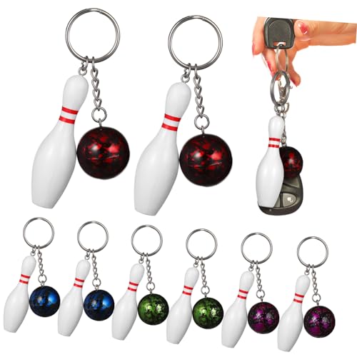 WOONEKY 10 Stück Teiliges Bowling Schlüsselanhänger Mini Bowling Anhänger für Sportliebhaber Bunte Schlüsselanhänger zur Dekoration von Taschen und Rucksäcken Mitgebsel Zufällige Farbe WOONEKY 10 Stück Teiliges Bowling Schlüsselanhänger Mini Bowling Anhänger für Sportliebhaber Bunte Schlüsselanhänger zur Dekoration von Taschen und Rucksäcken Mitgebsel Zufällige Farbe von WOONEKY