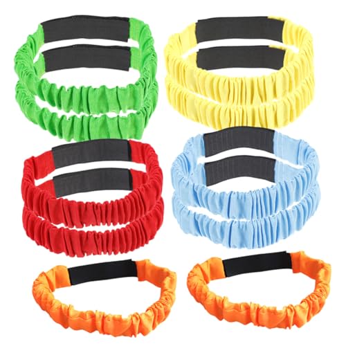 WOONEKY 10 Stück Teiliges Elastische Beinbänder für Dreibeinrennen Leuchtende Farben Flexibel und Strapazierfähig Verstellbar für Outdoor spiele und Eltern junge Mädchen aktivitäten WOONEKY 10 Stück Teiliges Elastische Beinbänder für Dreibeinrennen Leuchtende Farben Flexibel und Strapazierfähig Verstellbar für Outdoor spiele und Eltern junge Mädchen aktivitäten von WOONEKY