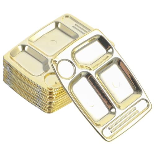 WOONEKY 10 Stück Teiliges Geschirr für Puppenhaus Dekorative Küchenaccessoires für Kreative DIY Szenen und Miniaturspielzeug Goldene Farbe Puppenhaus und WOONEKY 10 Stück Teiliges Geschirr für Puppenhaus Dekorative Küchenaccessoires für Kreative DIY Szenen und Miniaturspielzeug Goldene Farbe Puppenhaus und von WOONEKY