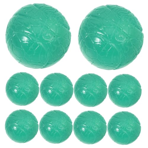 WOONEKY 10 Stück Teiliges Klebrige Wurfkugeln Grün Haftende Indoor spielzeuge Haftend an Decke und Wand Stresslinderndes Elastisches für Freunde und Familie Partyfüllmaterial von WOONEKY