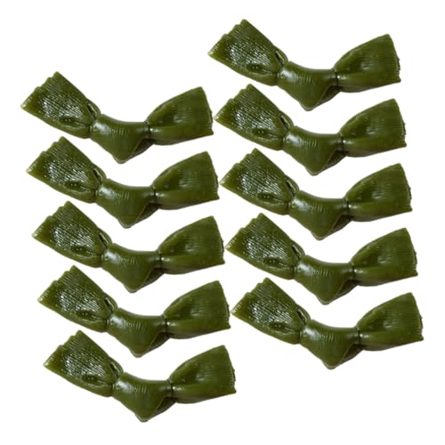 WOONEKY 10 Stück Teiliges Künstliches Lebensmittelmodell Realistisches Simuliertes Seetang Knotendekor für Miniaturküchen Puppenhäuser und Kreative Displays von WOONEKY