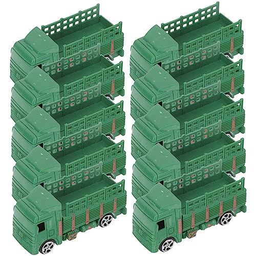 WOONEKY 10 Stück Teiliges LKW Modell Realistische Miniatur Auto Figuren Robuste Sammler Dekoration für Sandlandschaft Schreibtisch und Modellbau Fans WOONEKY 10 Stück Teiliges LKW Modell Realistische Miniatur Auto Figuren Robuste Sammler Dekoration für Sandlandschaft Schreibtisch und Modellbau Fans von WOONEKY