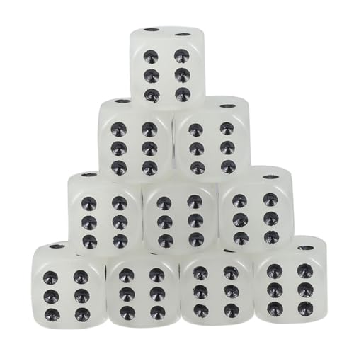 WOONEKY 10 Stück Teiliges Leuchtender Würfel mit Abgerundeten Ecken aus Sicherem Material Kreative Party Spielwürfel für Erwachsene für Gesellschaftsspiele und Nachtgebrauch WOONEKY 10 Stück Teiliges Leuchtender Würfel mit Abgerundeten Ecken aus Sicherem Material Kreative Party Spielwürfel für Erwachsene für Gesellschaftsspiele und Nachtgebrauch von WOONEKY