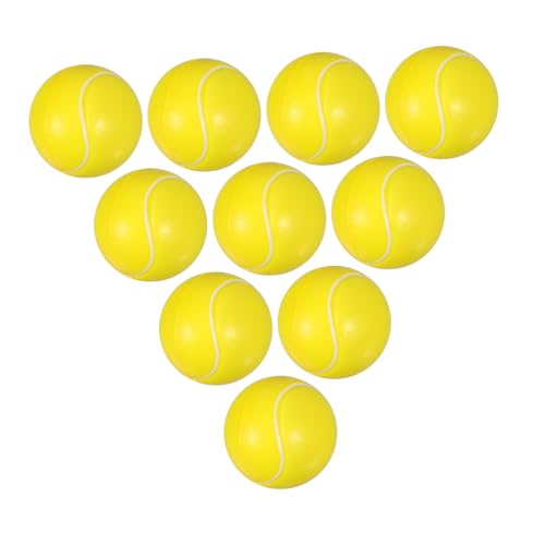 WOONEKY 10 Stück Teiliges Mini Stressbälle für Schaumstoff Tennisbälle zur Entspannung Füllung für Geburtstagsgeschenke Leicht und Unterhaltsam für Teens von WOONEKY