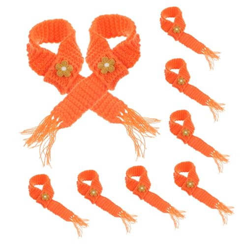 WOONEKY 10 Stück Teiliges Mini Strickschals für Weinflaschen Verstellbare DIY Puppenschals aus Weichem Garn Dekorative Kawaii Accessoires für Flaschen und Bastelprojekte WOONEKY 10 Stück Teiliges Mini Strickschals für Weinflaschen Verstellbare DIY Puppenschals aus Weichem Garn Dekorative Kawaii Accessoires für Flaschen und Bastelprojekte von WOONEKY