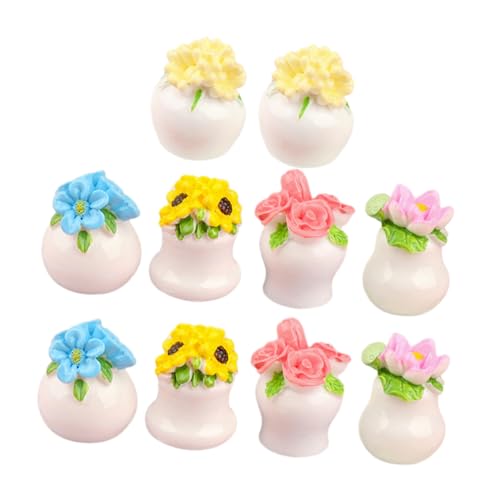 WOONEKY 10 Stück Teiliges Miniatur Bonsai Kunststoffbeschichtetem Harz Realistisch Gestaltete Mini Topfpflanzen Dekorative Miniatur Ornamente für Puppenhaus Mini Garten Zimmerdekoration WOONEKY 10 Stück Teiliges Miniatur Bonsai Kunststoffbeschichtetem Harz Realistisch Gestaltete Mini Topfpflanzen Dekorative Miniatur Ornamente für Puppenhaus Mini Garten Zimmerdekoration von WOONEKY