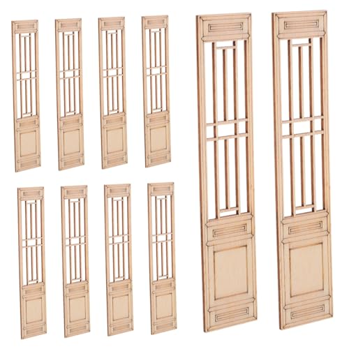 WOONEKY 10 Stück Teiliges Miniatur Holzfenster im Chinesischen Stil Präzise Gefertigt Langlebig DIY-freundlich für Puppenhaus Kreative Bastelprojekte Traditionelle Dekorative WOONEKY 10 Stück Teiliges Miniatur Holzfenster im Chinesischen Stil Präzise Gefertigt Langlebig DIY-freundlich für Puppenhaus Kreative Bastelprojekte Traditionelle Dekorative von WOONEKY