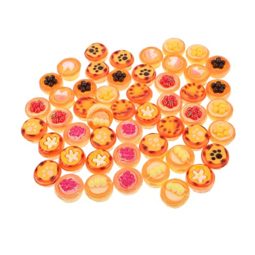 WOONEKY 10 Stück Teiliges Miniatur-eierkuchen Ungiftigem Resin Realistische Mini-dessertdekoration für Puppenhaus-küche für DIY Bastelspiele Teeparty und Fantasievolles Rollenspiel von WOONEKY