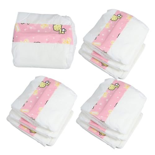 WOONEKY 10 Stück Teiliges Puppenwindeln Niedliche Doll Windeln aus Weichem Material Realistische Puppen Zubehör für Puppen für Fantasievolles Rollenspiel und Puppenpflege von WOONEKY
