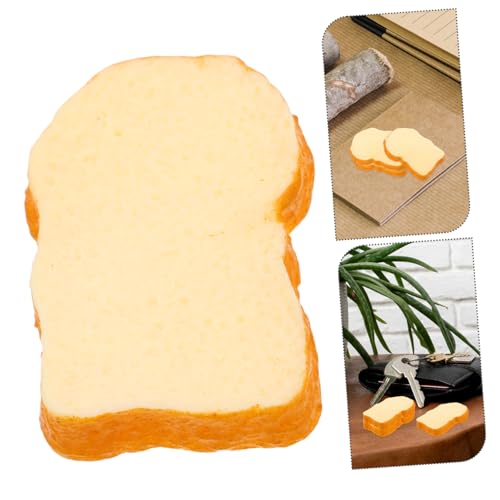WOONEKY 10 Stück Teiliges Realistische Künstliche Toastscheiben Große Gefälschte Brotscheiben als Dekoration und Fotografie Requisiten für Küche Heim und Büro mit Detailgetreuer von WOONEKY