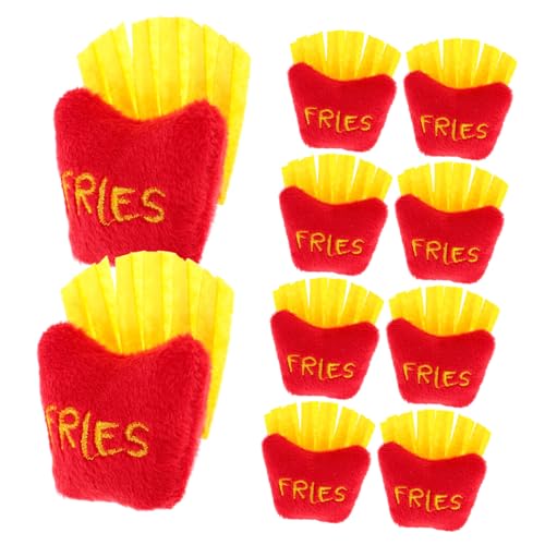 WOONEKY 10 Stück Teiliges Weiche Plüsch Simulationspommes Frites als Lustiges DIY Accessoire für Schuhe und Hüte Cartoonartige Kuschelspielzeuge zur Kreativen Dekoration WOONEKY 10 Stück Teiliges Weiche Plüsch Simulationspommes Frites als Lustiges DIY Accessoire für Schuhe und Hüte Cartoonartige Kuschelspielzeuge zur Kreativen Dekoration von WOONEKY