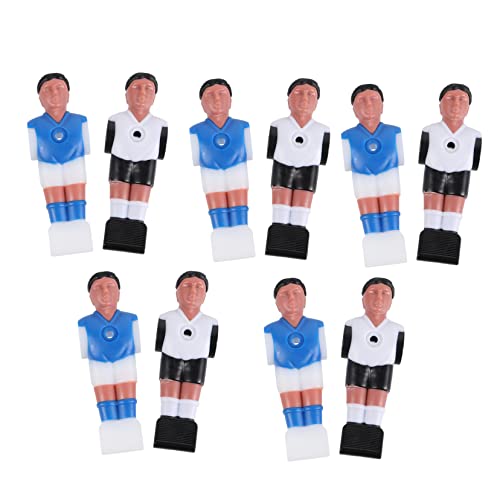 WOONEKY 10 Stück Tischfußballspieler Robuste Figuren für Tischfußballmaschine und Blau für Stundenlangen Spielspaß und Ersatzteile von WOONEKY