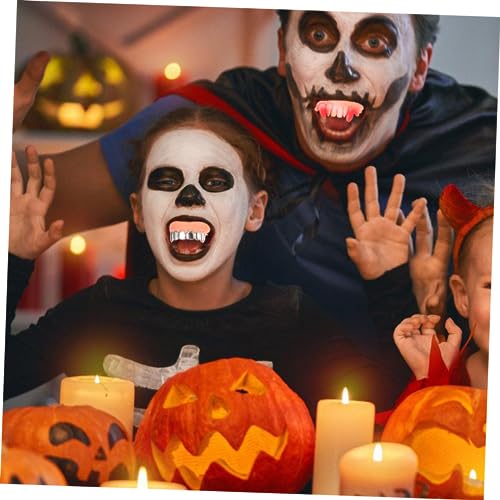 WOONEKY 10 Teiliges Lustige Fake Zähne Halloween Vampirzähne Realistische Kostüm Requisiten für Cosplay Maskerade und Faschingsparty Wiederverwendbar und Einfach zu Tragen WOONEKY 10 Teiliges Lustige Fake Zähne Halloween Vampirzähne Realistische Kostüm Requisiten für Cosplay Maskerade und Faschingsparty Wiederverwendbar und Einfach zu Tragen von WOONEKY