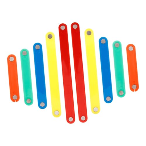 WOONEKY 10-teiliges Magnetisches Mathe-manipulationsspielzeug, Interaktives Lernspielzeug. Erstellen Sie Verschiedene Formen Mit Magnetischen Geometrischen Streifen, Verbessern Sie Das von WOONEKY