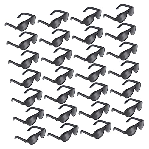 WOONEKY 100 Mini Sonnenbrillen Schwarz Puppenbrille für DIY Puppenkostüm Zubehör Accessoire WOONEKY 100 Mini Sonnenbrillen Schwarz Puppenbrille für DIY Puppenkostüm Zubehör Accessoire von WOONEKY