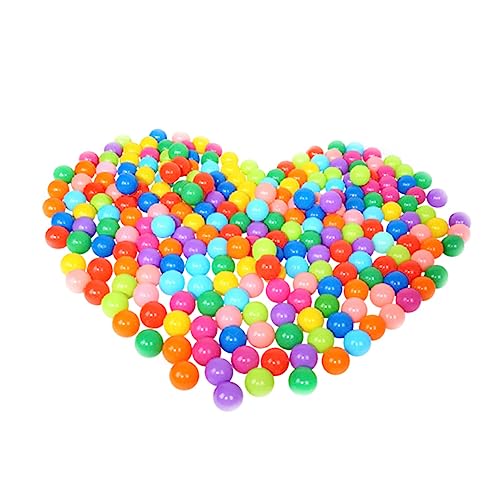WOONEKY 100 Stück Bunte Bälle Große Kunststoff Ozeanbälle für Junge Mädchen für Geburtstagsfeiern Events Pools und Spielzelte Sicher und Geruchlos von WOONEKY
